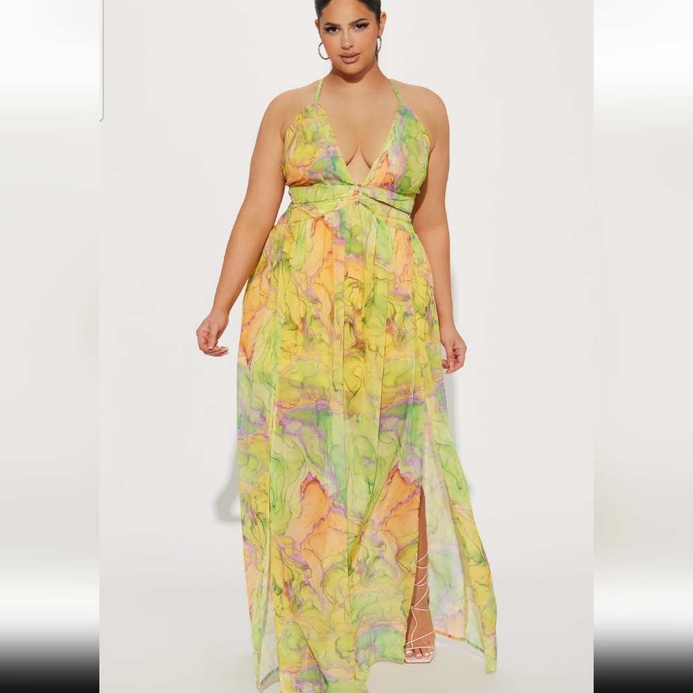 Flowy Maxi Dress Sheer